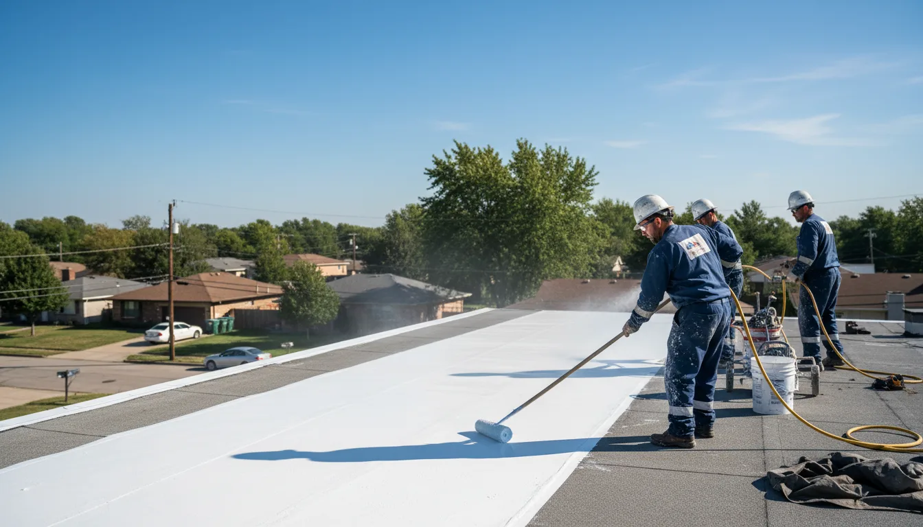 Commercial roof coating in Kingsley, IA near me